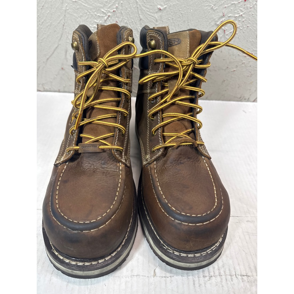 KEEN Utility Men Brown Leather Waterproof Work Boots Size‎ 11D EH